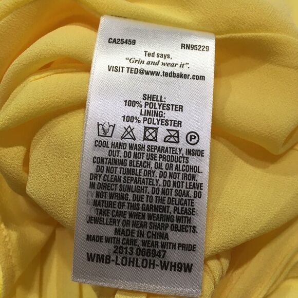 TED BAKER "LOHLOH" PLEATED RACER NECK SLEVELESS TOP 4 (LARGE) - Picture 10 of 13